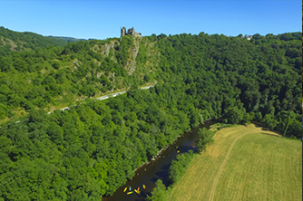 Canoë Kayak vu du ciel